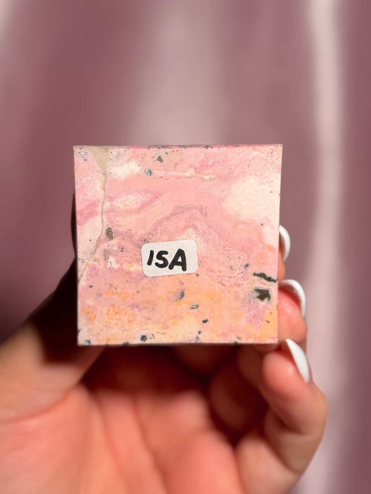 Peruvian Pink Rhodonite Pyramid (15A)