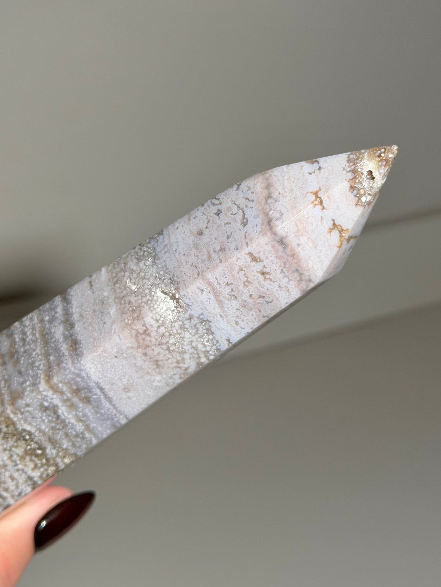 Pastel bubbly sea jasper tower *Personal collection release
