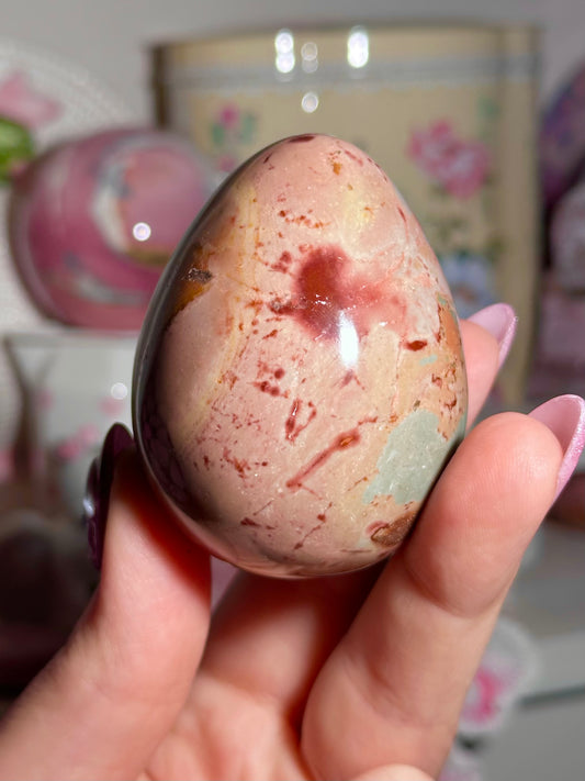 Pink polychrome egg