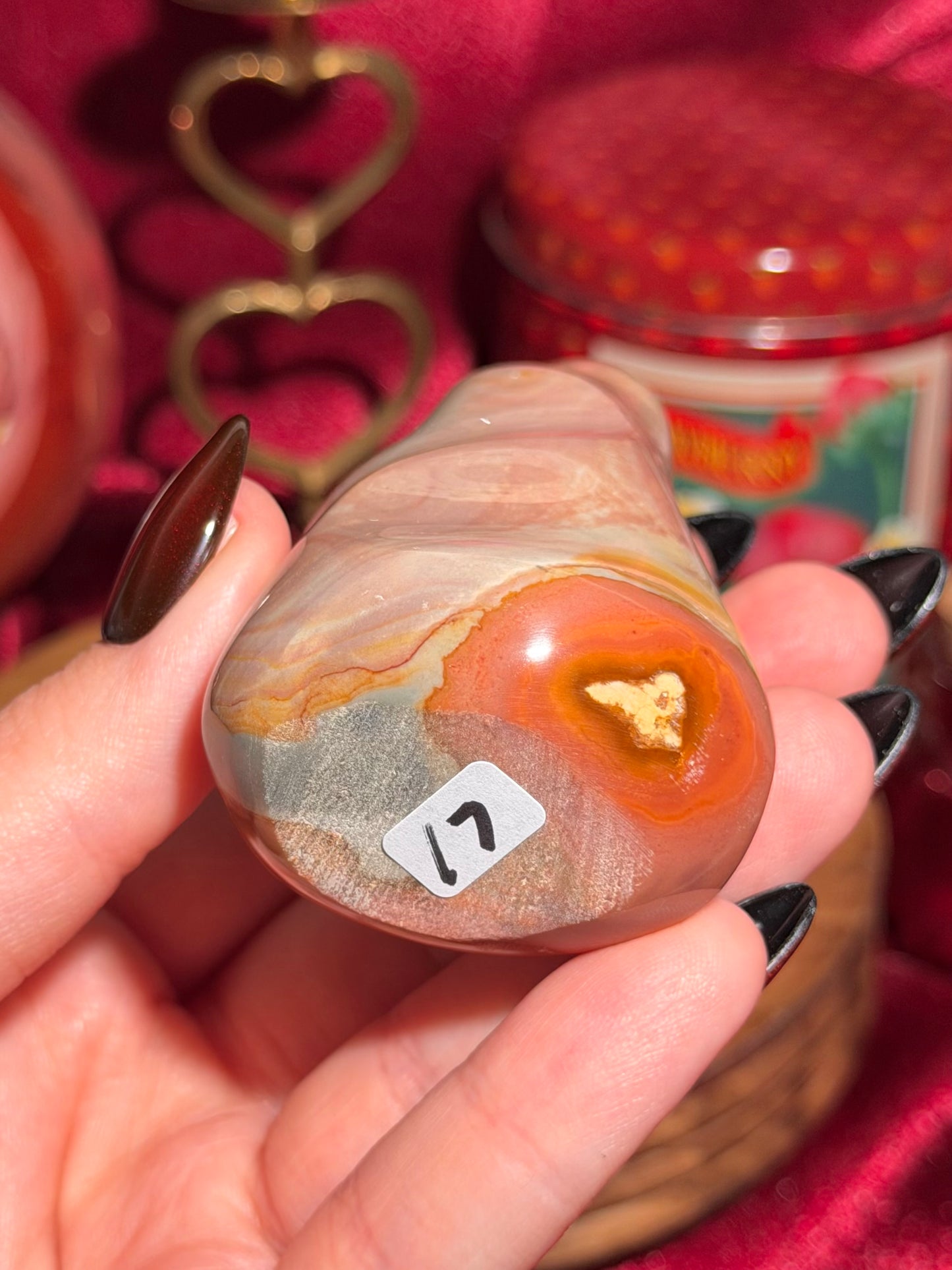 Polychrome jasper flame