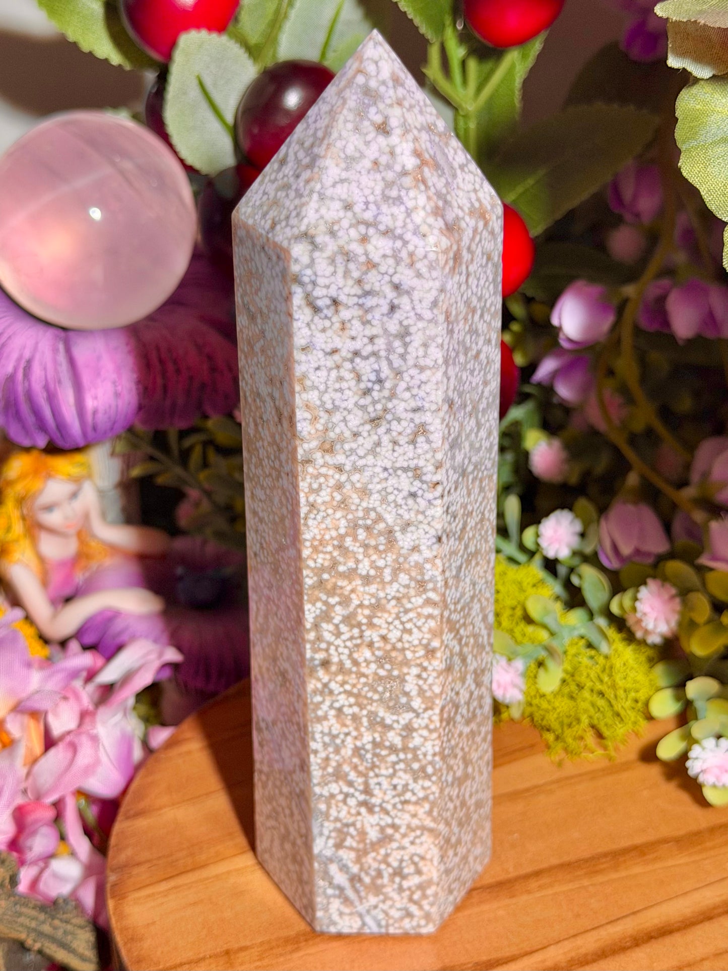 Pastel lilac orby sea jasper tower