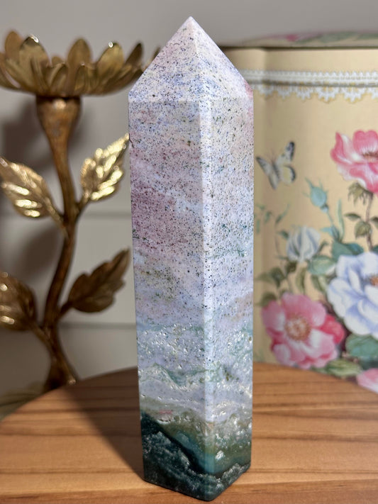 Pastel sea jasper tower