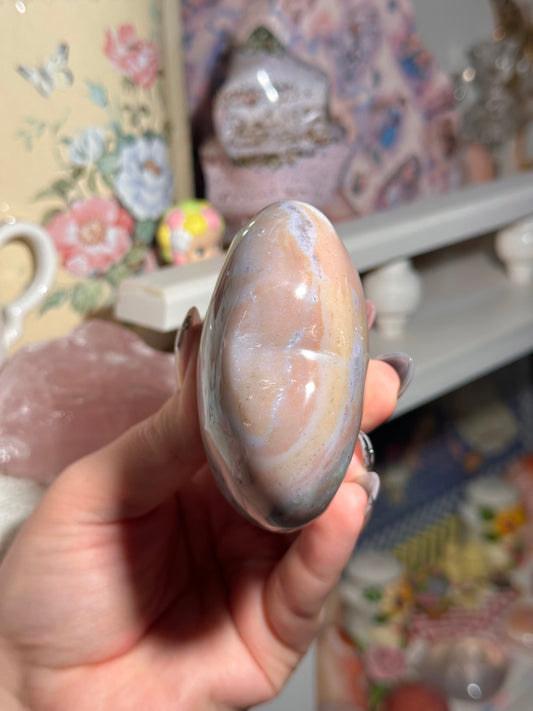 Pastel rainbow sea jasper heart