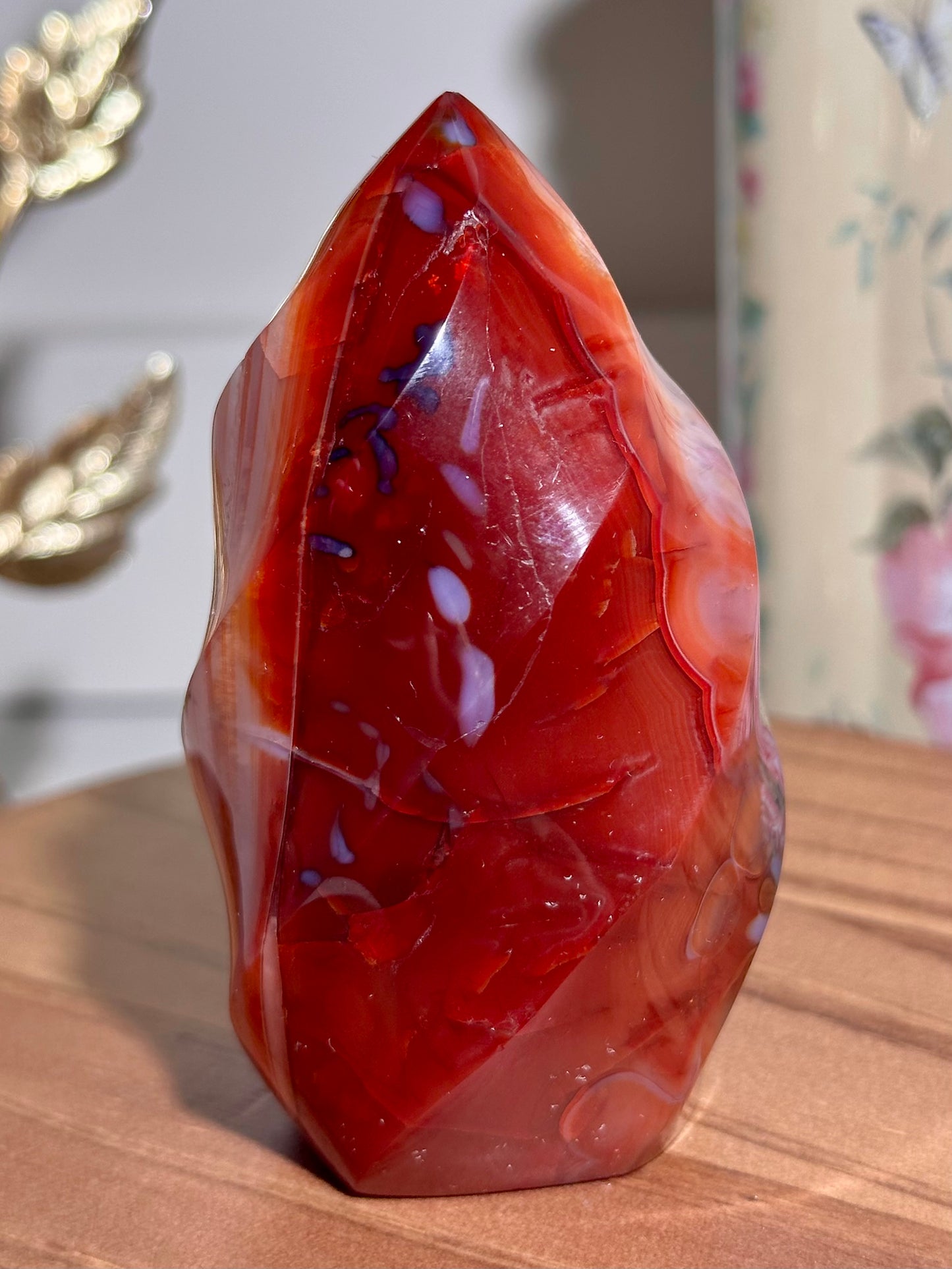 Pink carnelian flame