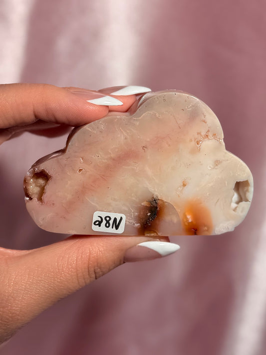 Indonesian Pink Carnelian Cloud Carving (N)