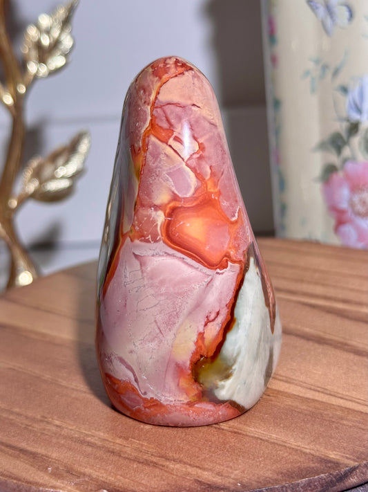 Colorful polychrome jasper freeform