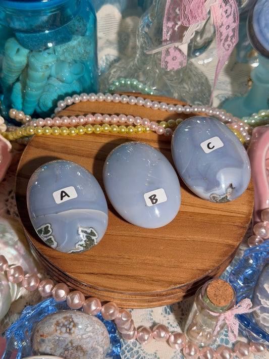YOU PICK! Orca agate palmstone from Indonesia