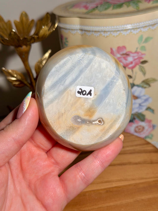 Pastel polychrome jasper bowl 20A
