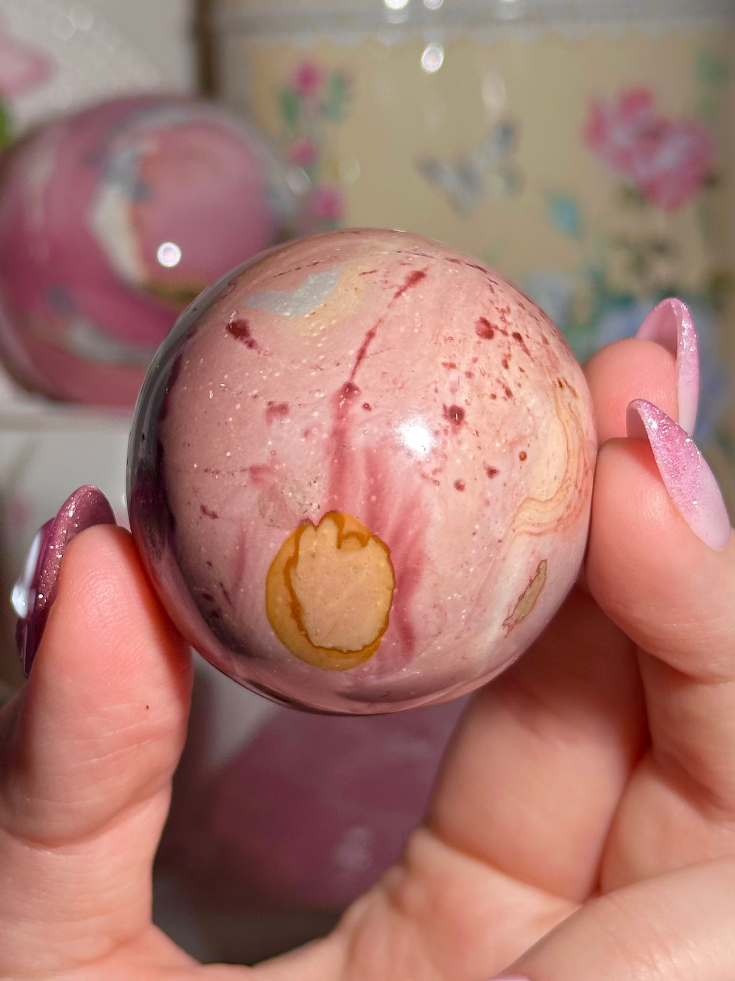 Pink polychrome egg