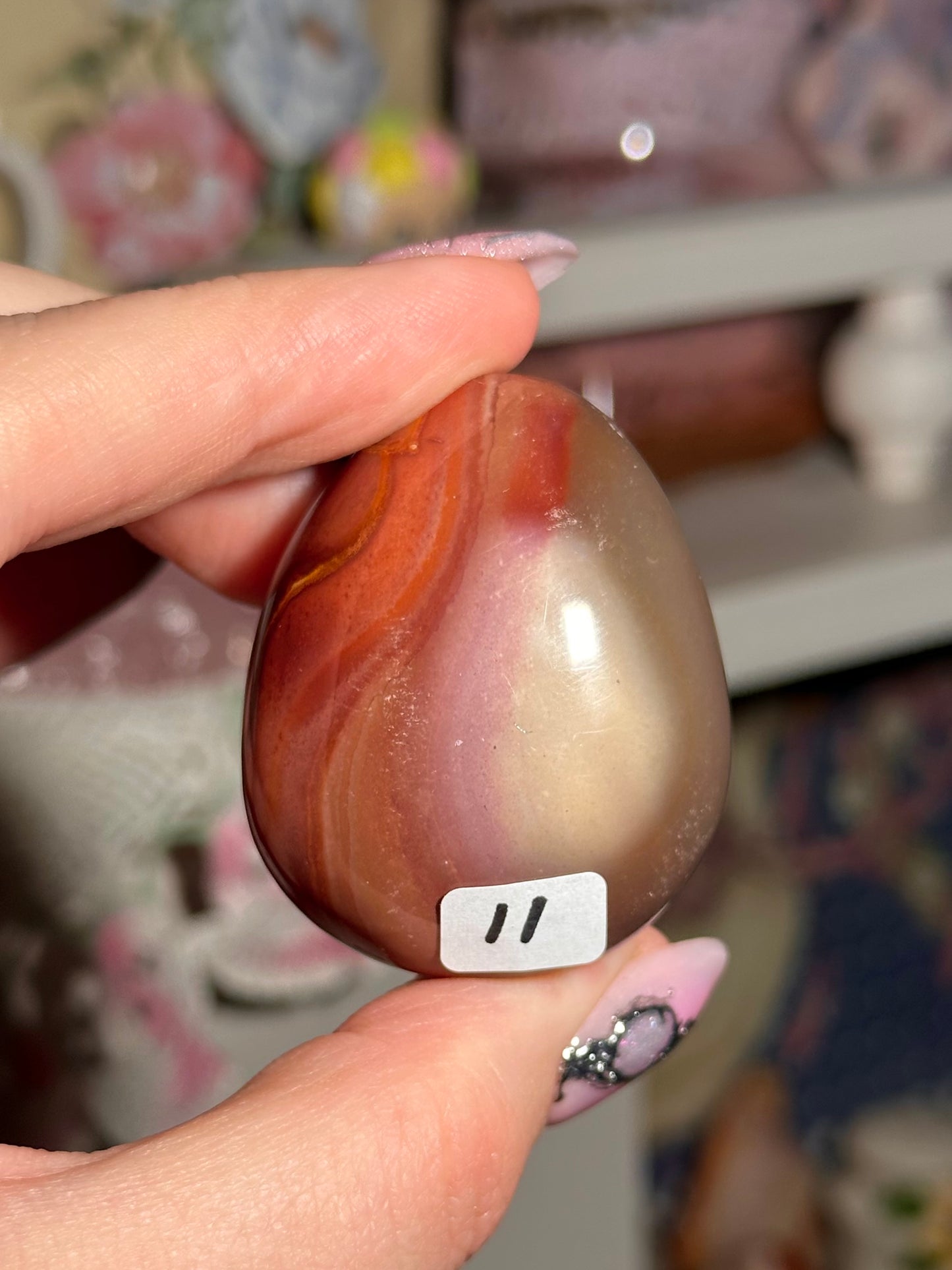 Polychrome jasper palmstone