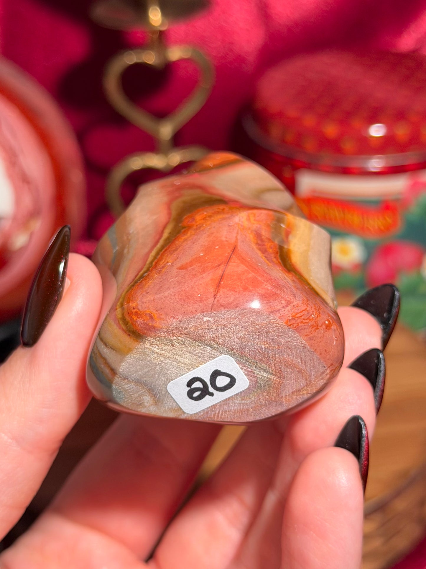 Polychrome jasper flame