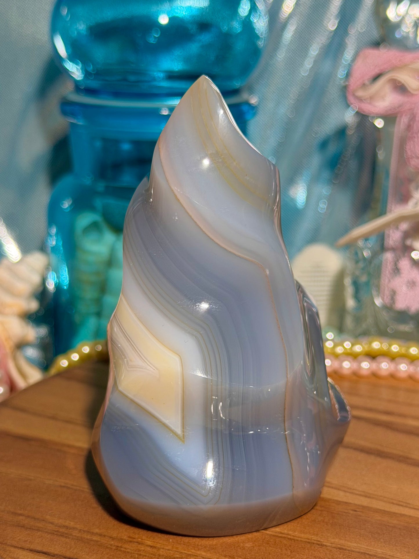 Orca agate flame