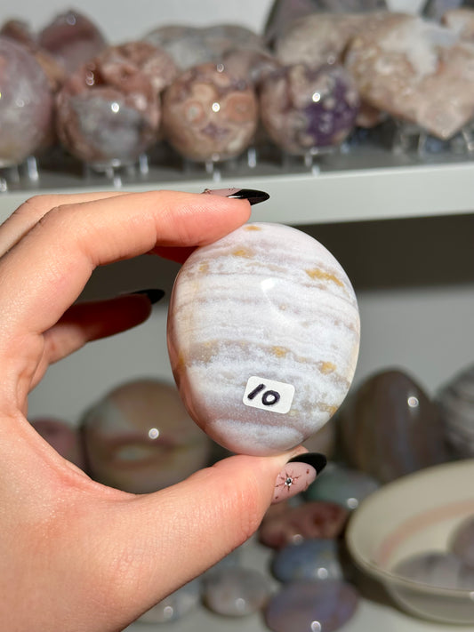 Pastel sea jasper palmstone