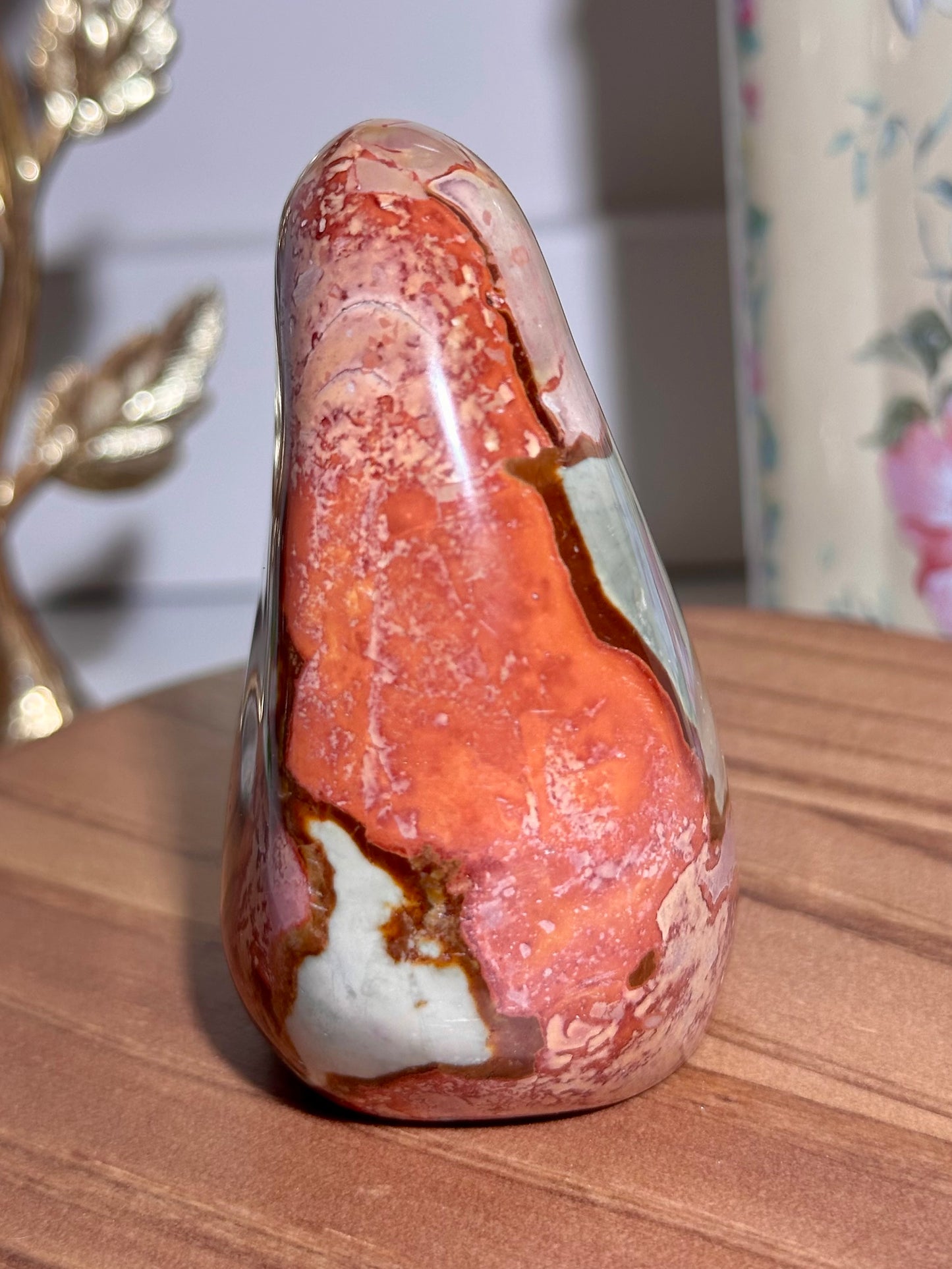 Colorful polychrome jasper freeform