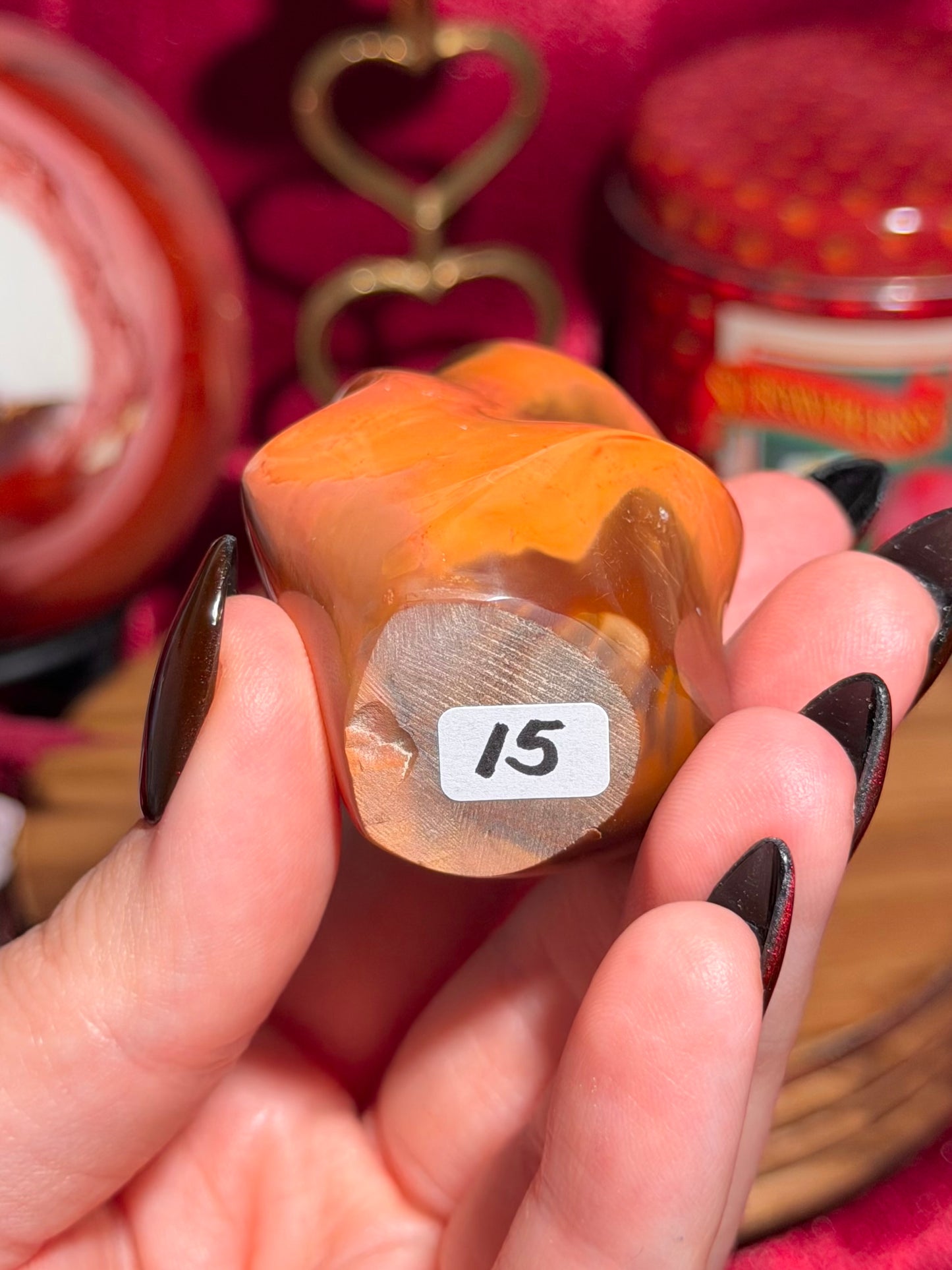 Polychrome jasper flame
