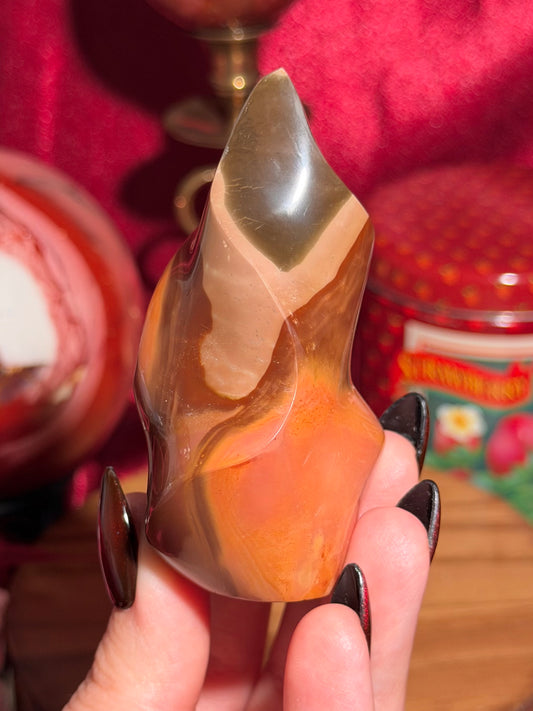 Polychrome jasper flame
