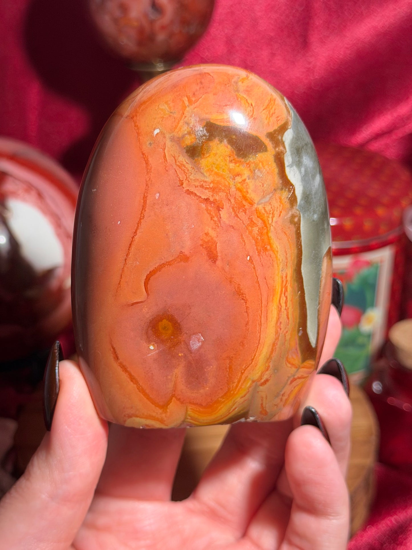 Polychrome jasper freeform