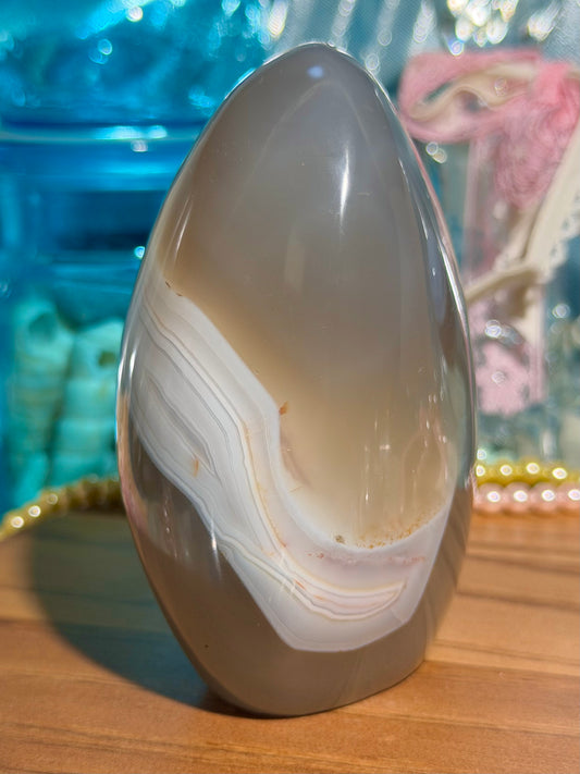 Orca agate freeform