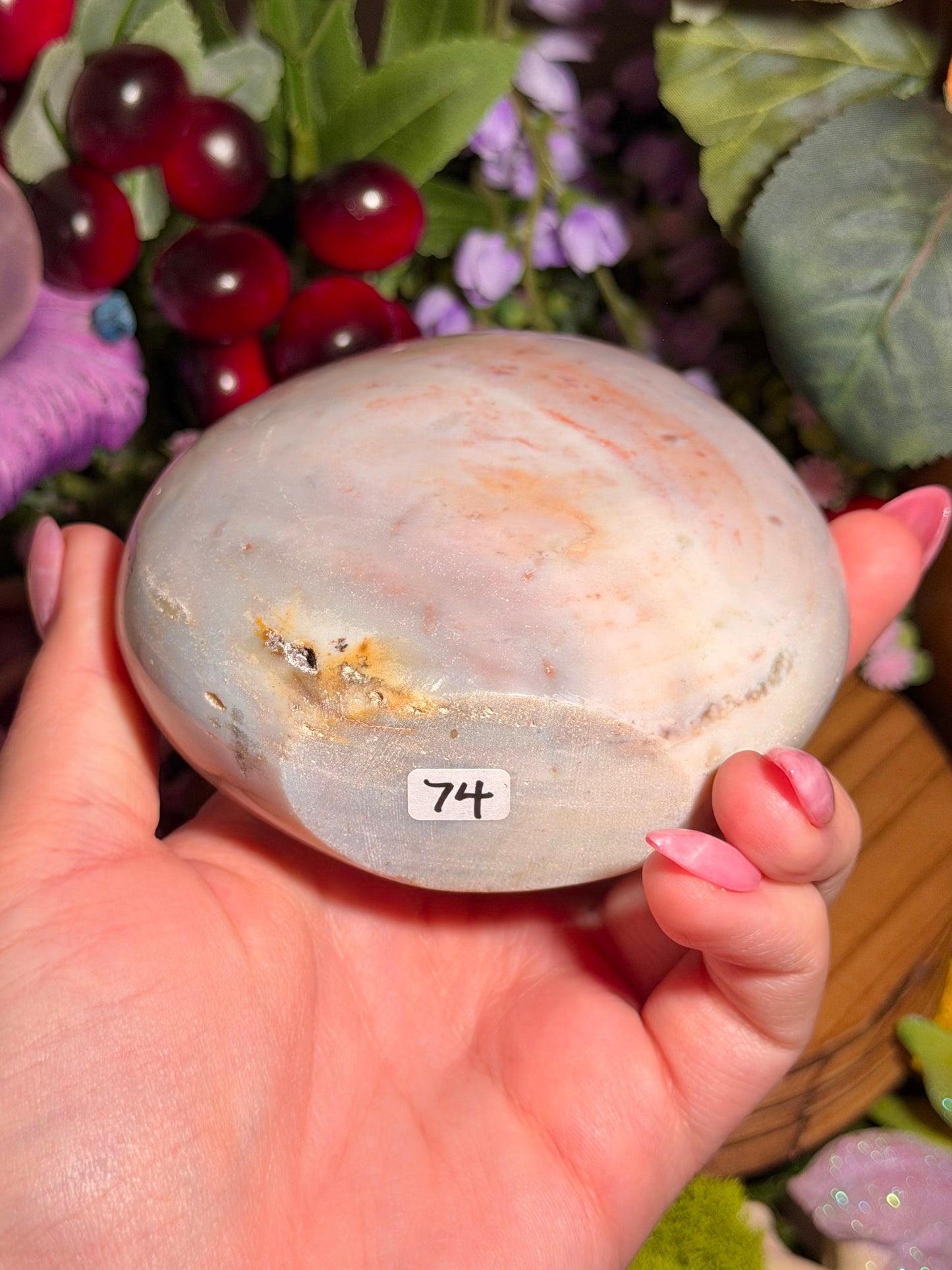 Pastel cotton candy sea jasper freeform