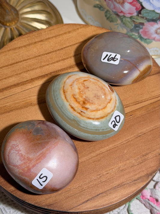 YOU PICK - Pastel polychrome palmstones