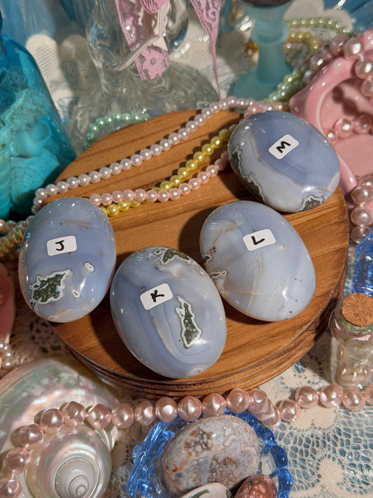 YOU PICK! Orca agate palmstone from Indonesia
