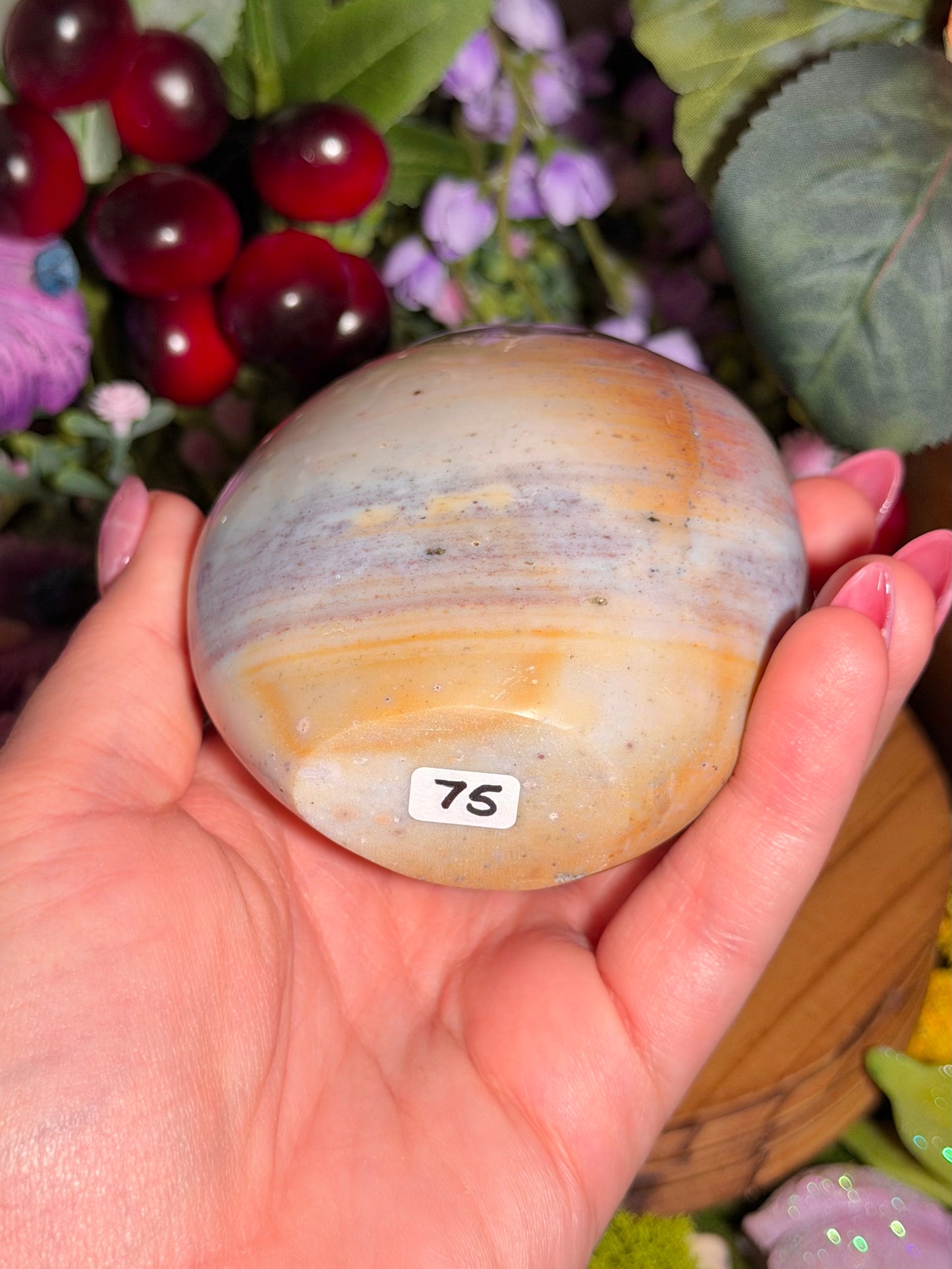 Pastel rainbow sea jasper freeform