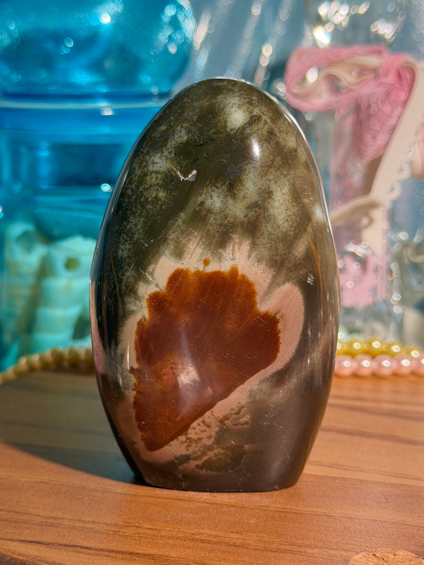Polychrome jasper freeform from Madagascar 16C