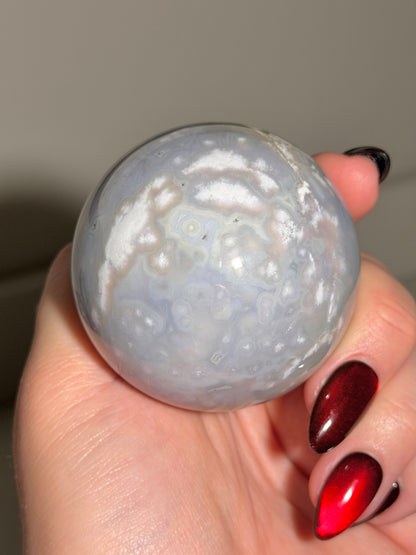Periwinkle orby sea jasper sphere *Personal collection release
