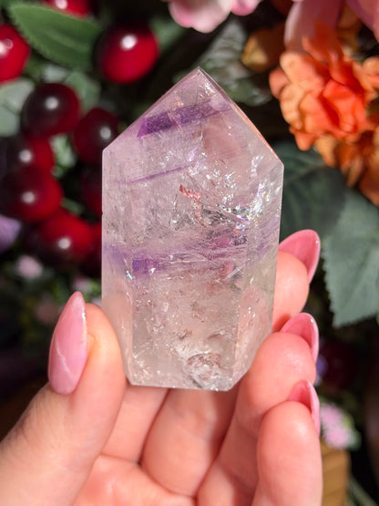 Purple phantom amethyst tower from Brazil
