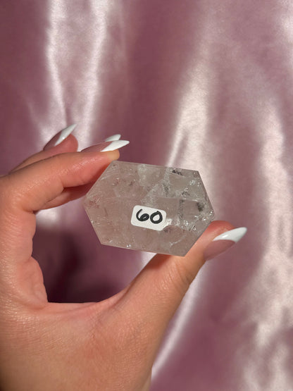 Brazilian Clear Crackle Quartz Tower