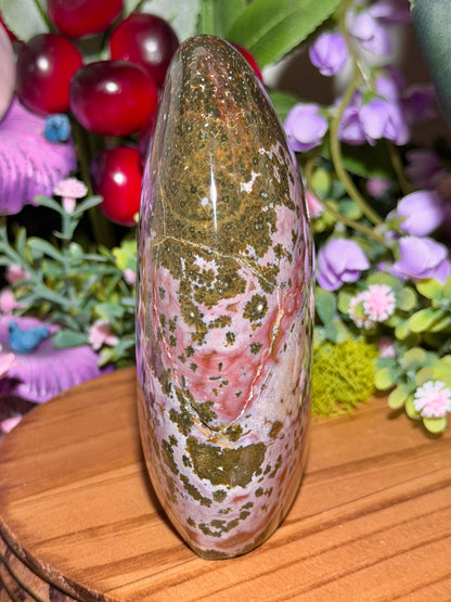 Pink & green Kabamby Ocean Jasper freeform