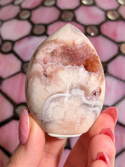 Flower agate x pink amethyst flame *imperfect