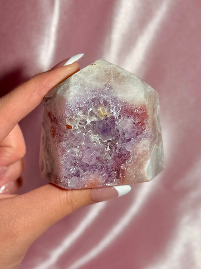 Brazilian Pink Amethyst Tower