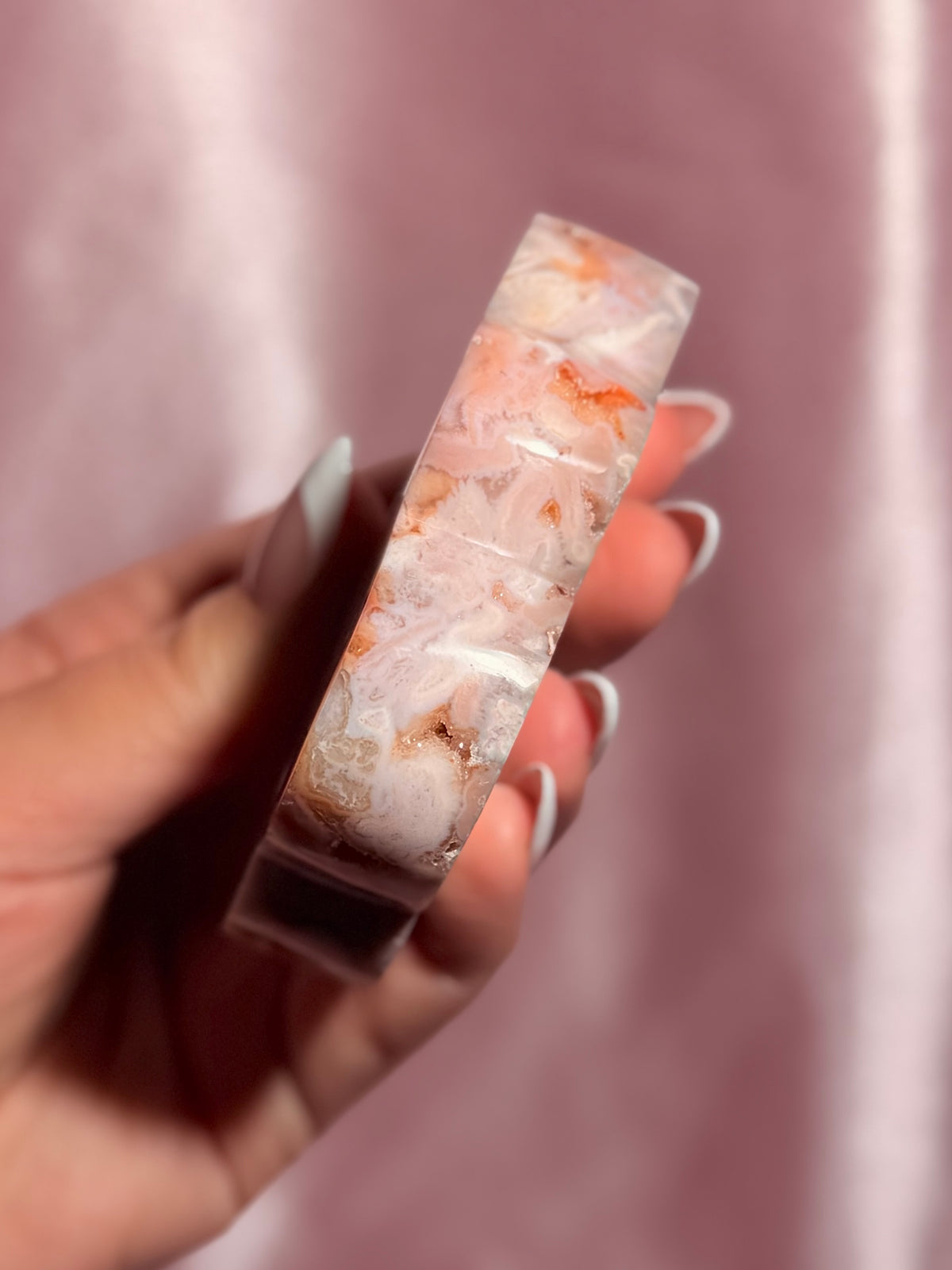 Indonesian Pink Carnelian Cloud Carving (P)