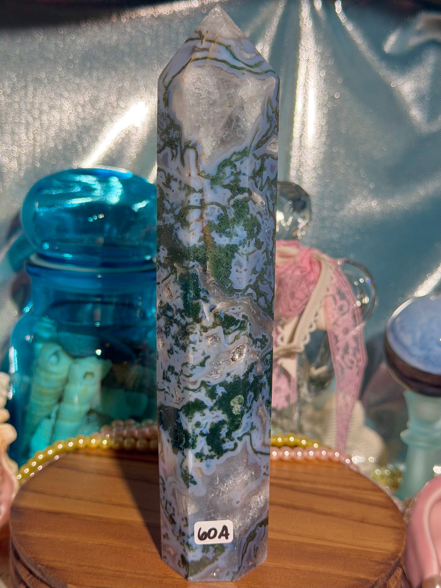 Moss agate tower 60A