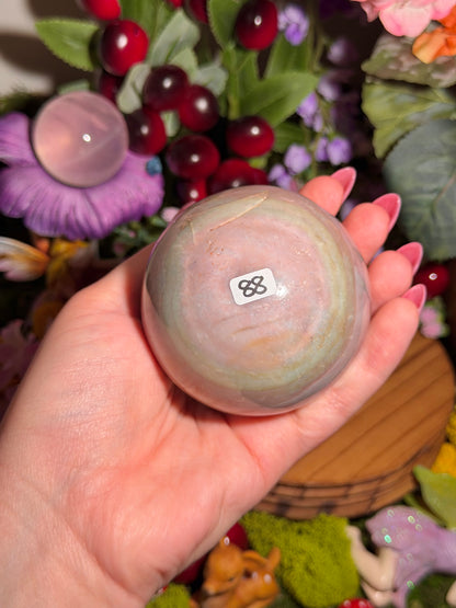 Fairy purple sea jasper sphere