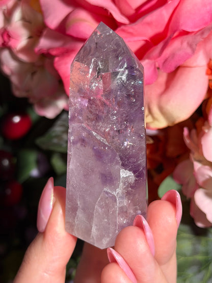 Purple phantom amethyst tower from Brazil