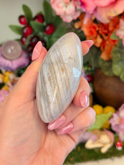 Pastel lilac sea jasper heart
