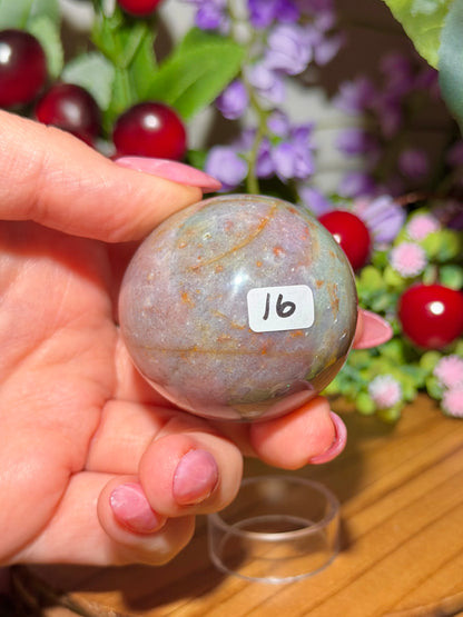 Pastel purple sea jasper egg