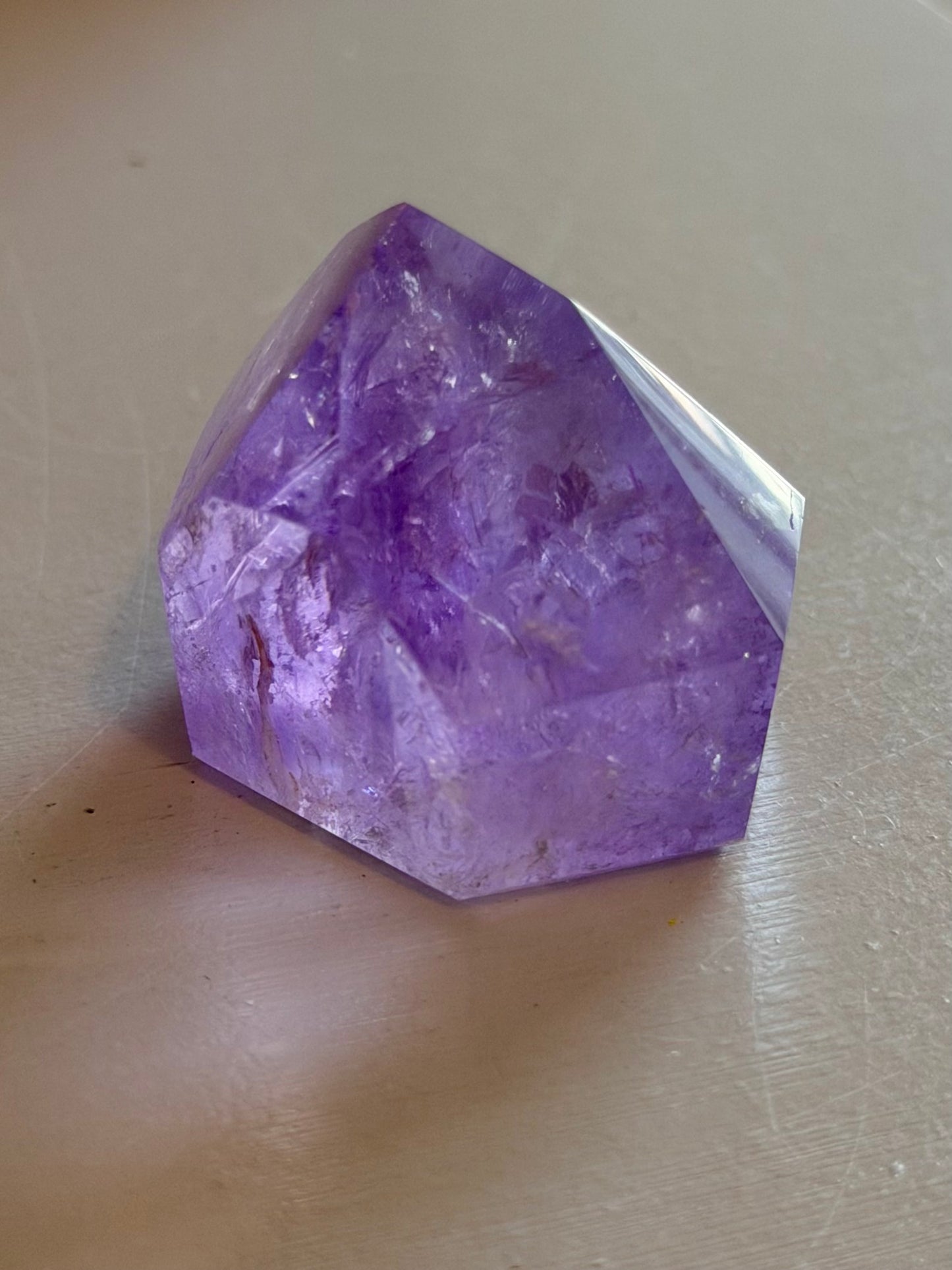 Purple phantom amethyst tower from Brazil