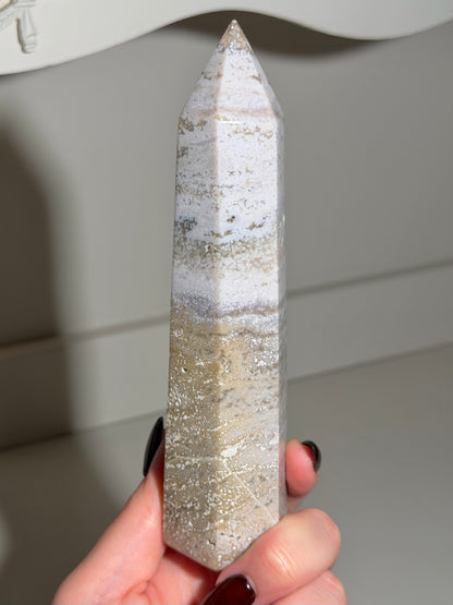 Pastel bubbly sea jasper tower *Personal collection release