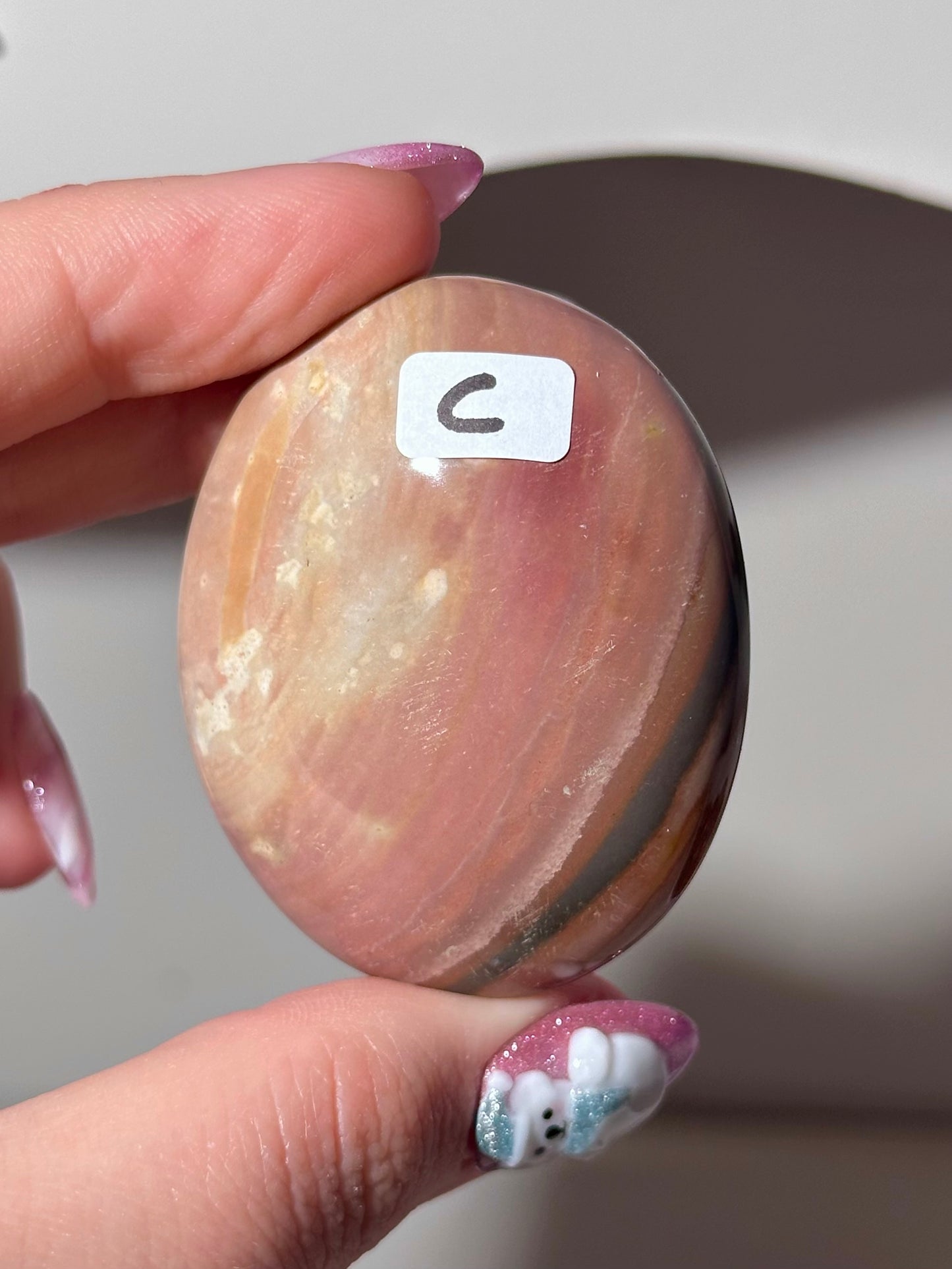 “You pick!” - Polychrome jasper palmstones