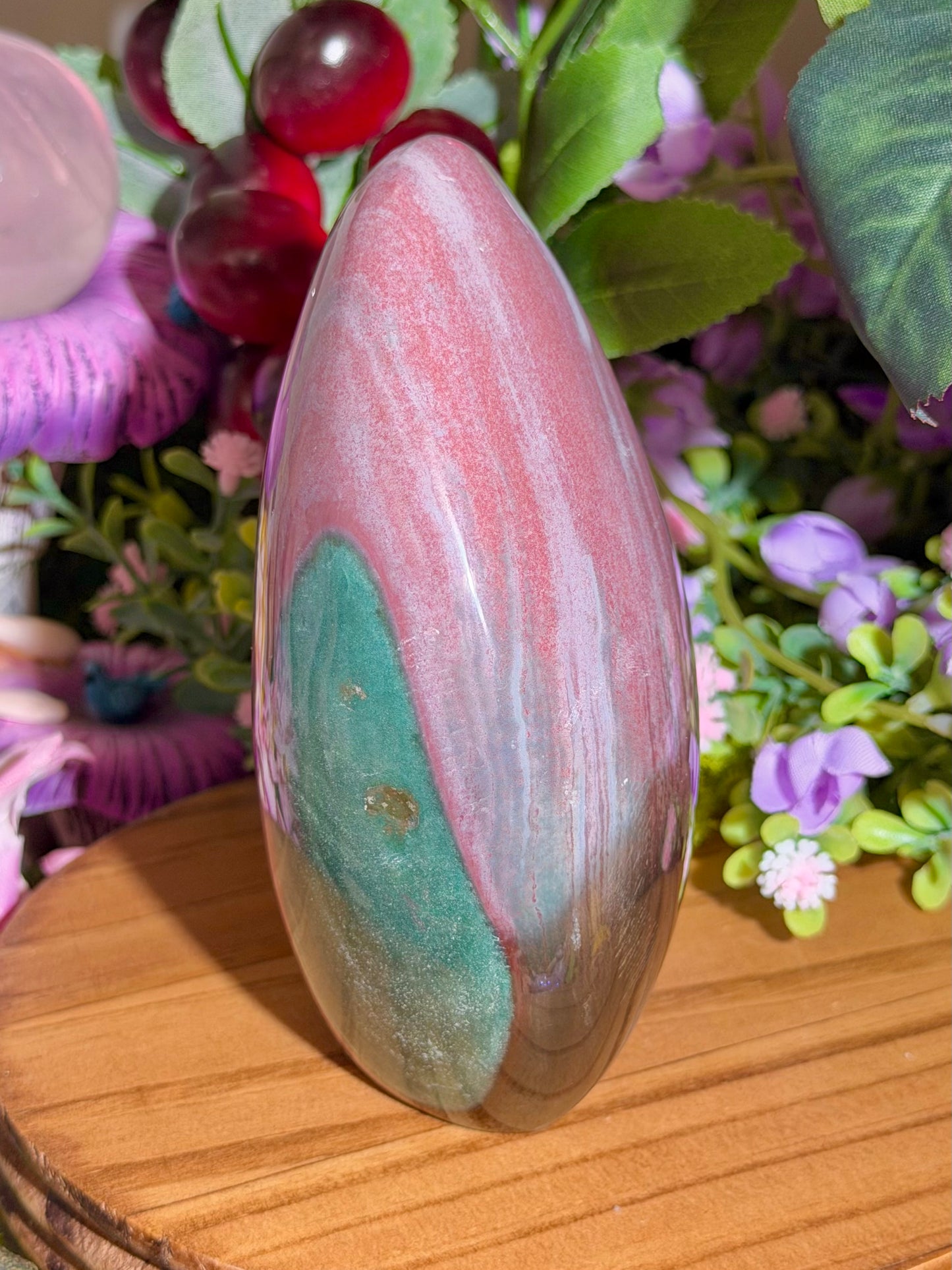 Strawberry purple sea jasper freeform