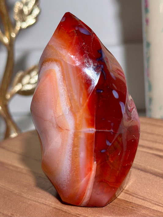 Pink carnelian flame