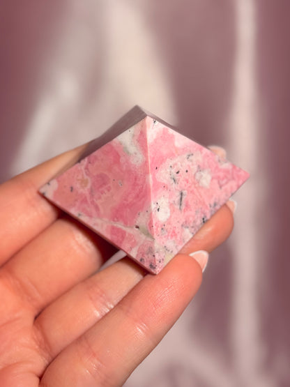 Peruvian Pink Rhodonite Pyramid (15A)
