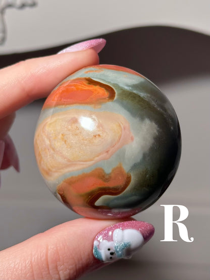 “You pick!” - Polychrome jasper palmstones