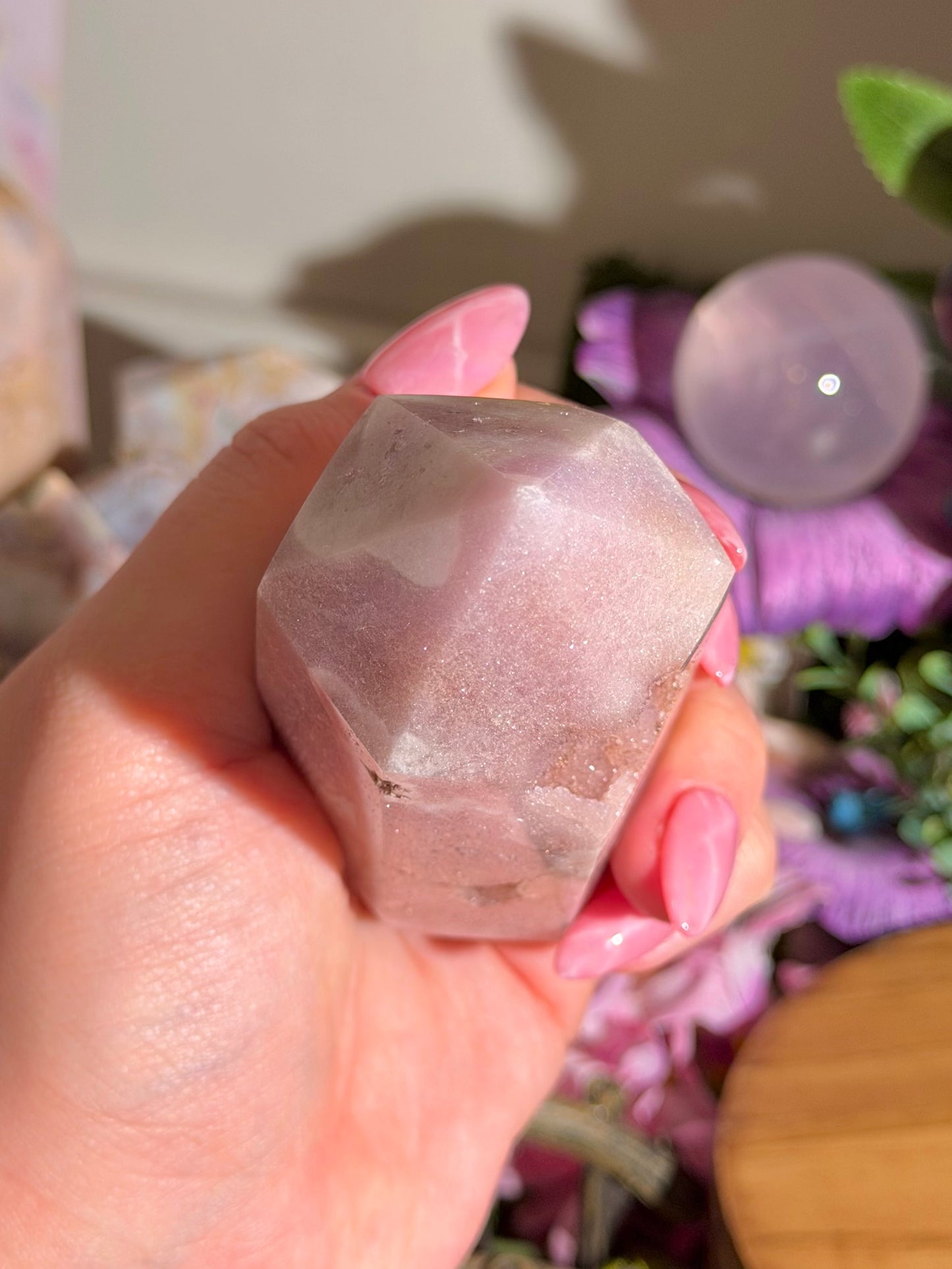 Pastel purple pink amethyst tower from Brazil *imperfect