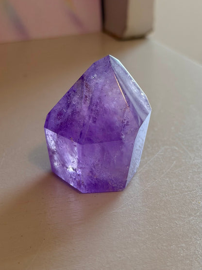 Purple phantom amethyst tower from Brazil