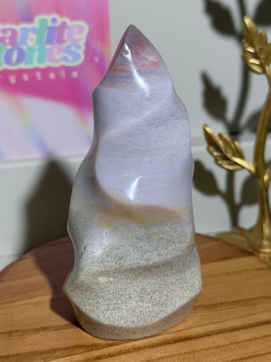 Pastel orby lilac sea jasper flame