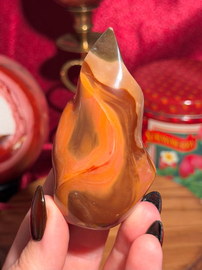Polychrome jasper flame
